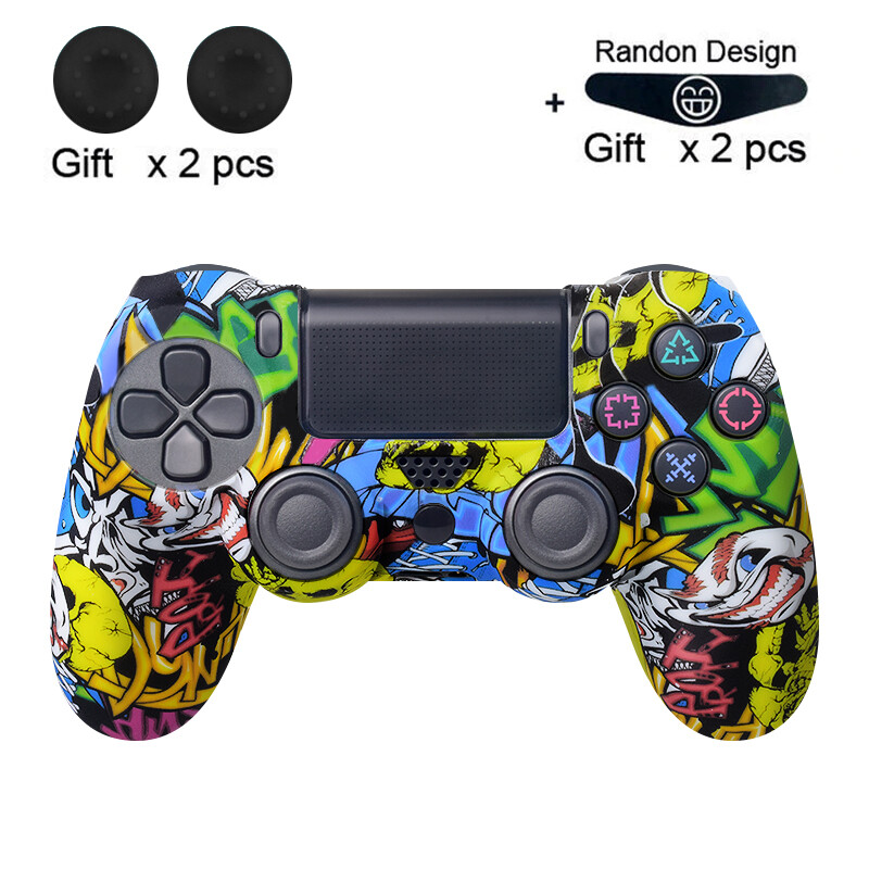 DATA FROG Puha szilikon gél gumi tokborító Sony PS4 Pro vezérlőhöz hüvelykujj markolat Joystick sapka Slim PS4 tartozékokhoz