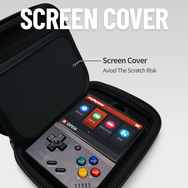 Miyoo Mini Plus tok, kemény hordozható dedikált tok Miyoo Mini Plus V3-hoz 3,5 hüvelykes képernyővel