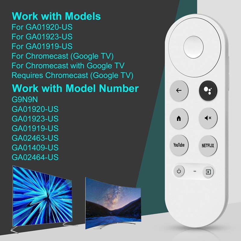 G9N9N Glasovni Bluetooth IR daljinski upravljač Dodaci za Google TV Googlechromecast 2020 W3JD