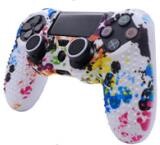 Maskovací protišmykový silikónový ochranný kryt s 2 krytkami joysticku pre ovládač Sony Dualshock 4 Slim Pro PS4