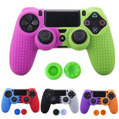 Neslystantis apsauginis dangtelis Minkštas guminis apvalkalas, dangtelis, oda žaidimo pulto silikoninis dėklas, skirtas Sony PS4 valdiklio rankenos priedams