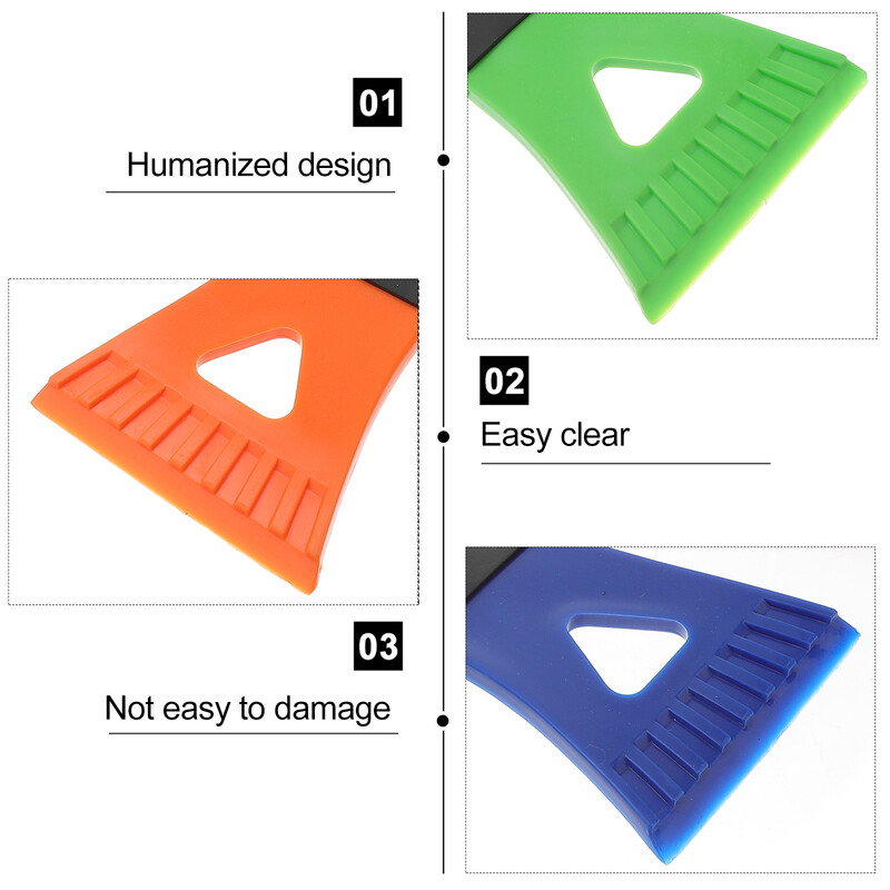 2 kom. Mini plastična lopatica Alat za čišćenje automobila Zamrzivač Strugač za snijeg Uklanjanje leda s vjetrobrana