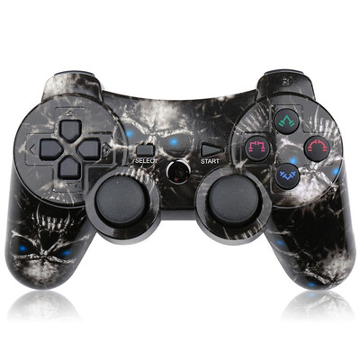 Belaidis žaidimų valdiklis PS3 žaidimų pultui, skirtas Double Shock 3 Bluetooth-4.0 vairasvirtė USB kompiuterio valdikliui, skirtas PS3 joypad