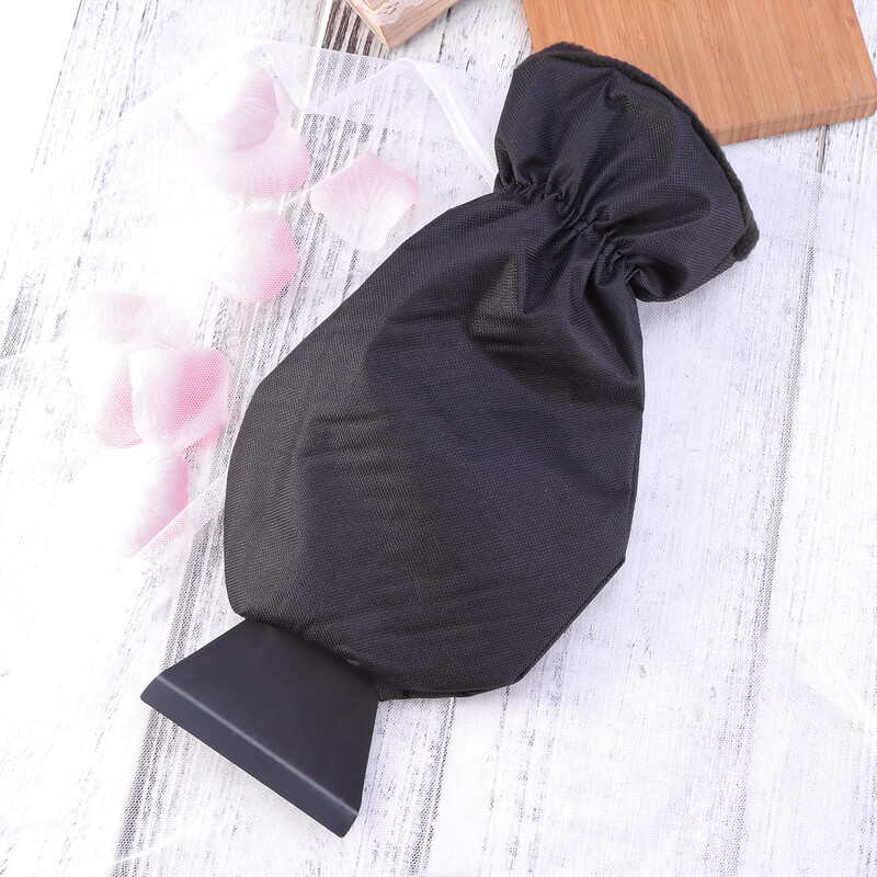 Mănuși pentru îndepărtarea răzuiței pentru zăpadă pentru mașină pentru curățarea mașinii de mână Instrument de curățare a zăpezii Răzuitoare de gheață pentru stilul auto pentru geamuri auto (negru)