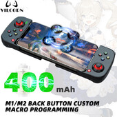 D3 Gamepad Teleskopický BT Bluetooth Herný ovládač pre PC IOS Android PUBG Switch PS4 Stretch Bezdrôtový 3D Joystick s makrom