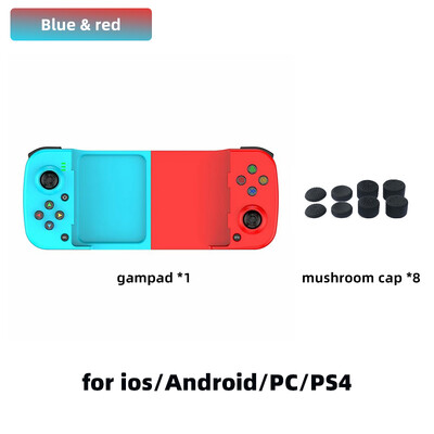 D3 Gamepad Teleskopický BT Bluetooth Herný ovládač pre PC IOS Android PUBG Switch PS4 Stretch Bezdrôtový 3D Joystick s makrom
