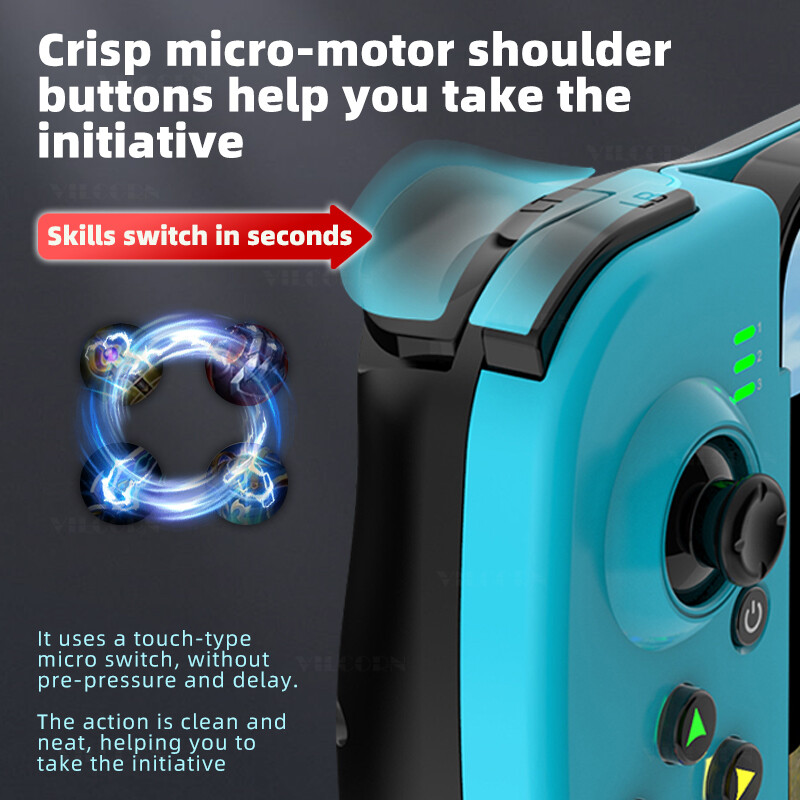 D3 Gamepad Teleskopický BT Bluetooth Herný ovládač pre PC IOS Android PUBG Switch PS4 Stretch Bezdrôtový 3D Joystick s makrom