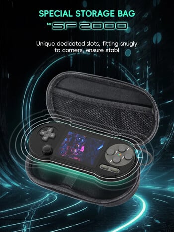 DATA FROG SF2000 Bag Original Carry Protective Case Bags for SF2000 Black Access Console Video Game