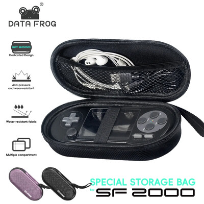 DATA FROG SF2000 soma oriģinālie pārnēsāšanas aizsargsomas somas SF2000 melnajiem videospēļu konsoles piederumiem
