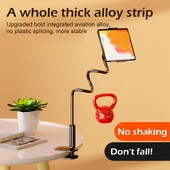Táblagép állvány tartó rögzítő klip markolat rugalmas hosszú karú hattyúnyak iPad iPhone kapcsolóhoz Galaxy Tab Kindle N9E4