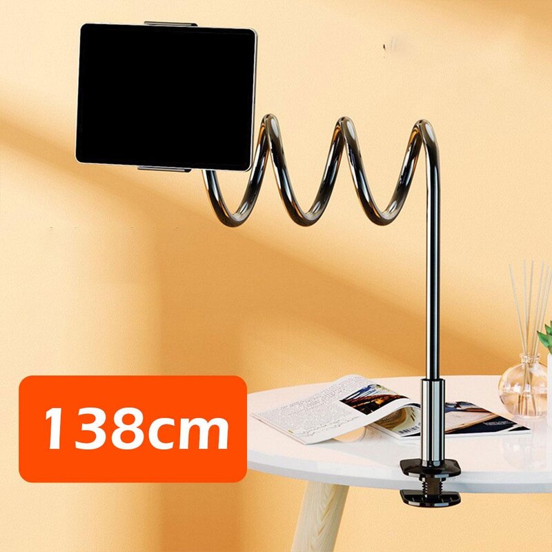 Táblagép állvány tartó rögzítő klip markolat rugalmas hosszú karú hattyúnyak iPad iPhone kapcsolóhoz Galaxy Tab Kindle N9E4