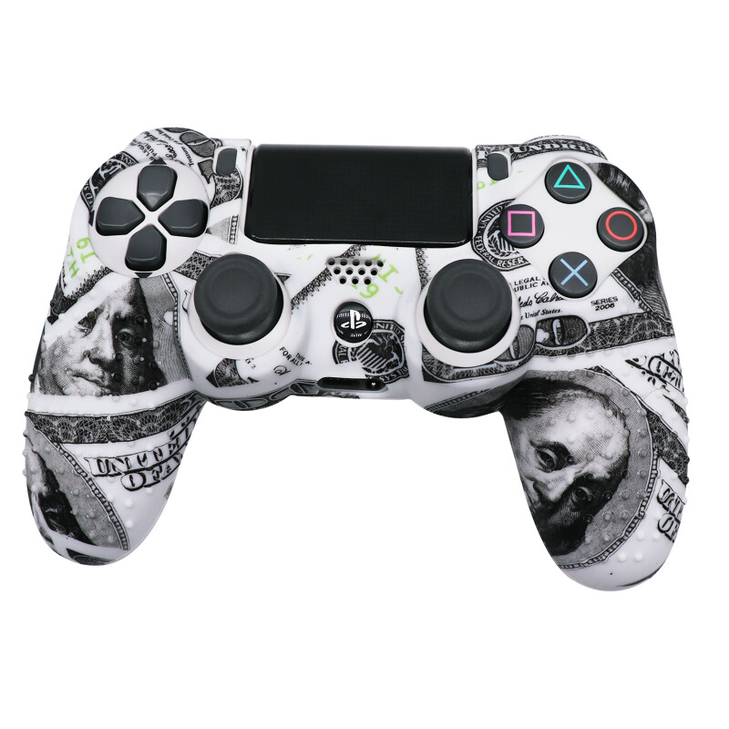 Carcasă din silicon moale anti-alunecare pentru controler PS4 Gamepad Joystick Carcase Accesorii pentru jocuri pentru pielea Playstation4 cu cadouri gratuite