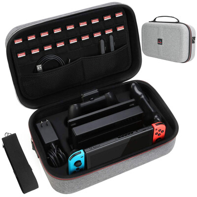 Nintendo Switch/Switch OLED modellel kompatibilis hordtáska, kapcsolótok védő utazó hordtáskával