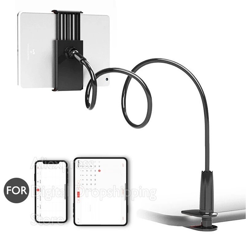 Suport pentru telefon de birou Suport universal pentru leneș Suport tabletă Suport flexibil pentru suport pentru pat de birou Suport Suport de 75 cm pentru iPhone Samsung