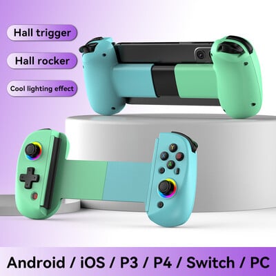 D8 teleszkópos játékvezérlő turbó/6 tengelyes giroszkópos/vibrációs játékvezérlővel Bluetooth-kompatibilis 5.2 Android iOS PS3 PS4 Switch PC-hez