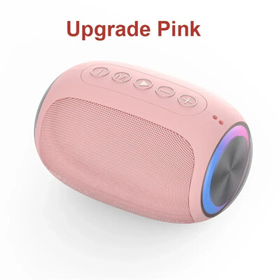 „Ra Pink“ garsiakalbis „Bluetooth“ garso palaikymas TF kortelė FM Galingas nešiojamasis „Bluetooth“ garsiakalbių dėžutė, lauko garso dėžutė, atspari vandeniui 10 W žemų dažnių