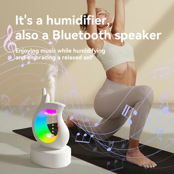 Φορητό ηχείο Bluetooth Anti Gravity Υγραντήρας αέρα Χαμηλού θορύβου Ατμόσφαιρα RGB Night Light Heavy Bass Υπνοδωμάτιο Αναπαραγωγή μουσικής