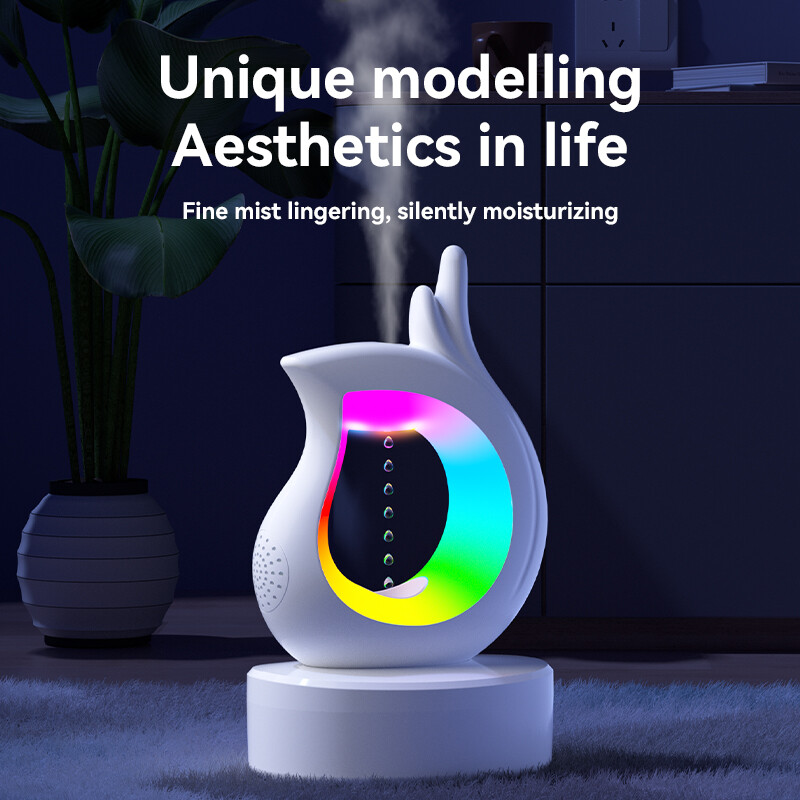 Prijenosni Bluetooth zvučnik Antigravitacijski ovlaživač zraka Atmosfera niske razine buke RGB noćno svjetlo Heavy Bass Bedroom Music Player
