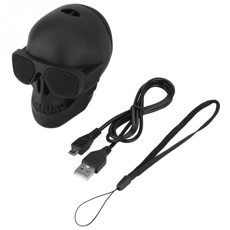 Boxe portabile Mini-Skull Little Skull Wireless Bluetooth Cartoon Bones Ghost Head Mic compatibil 5W Hd Stereo Woofer Muzică