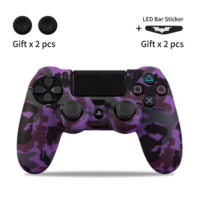 Szilikon gumi tokborítás SONY Playstation 4 PS4 vezérlő védőburkolathoz PS4 Pro-hoz Slim Gamepad Controle hüvelykujj fogantyúk