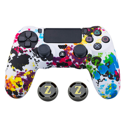 Kamuflažni silikonski gumeni gel za Sony Ps4 Slim/pro Controller Cover Zaštitna torbica za Ps4 bežični kontroler Dodatak