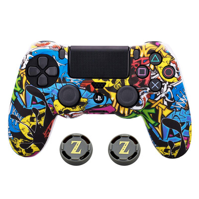 Kamuflažni silikonski gumeni gel za Sony Ps4 Slim/pro Controller Cover Zaštitna torbica za Ps4 bežični kontroler Dodatak
