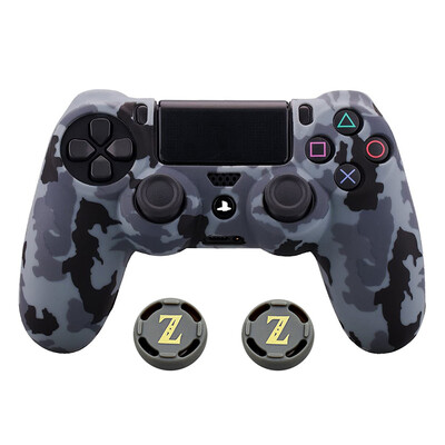 Камуфлажен силиконов каучуков гел за кожа за Sony Ps4 Slim/pro Controller Cover Защитен калъф за аксесоар за безжичен контролер Ps4