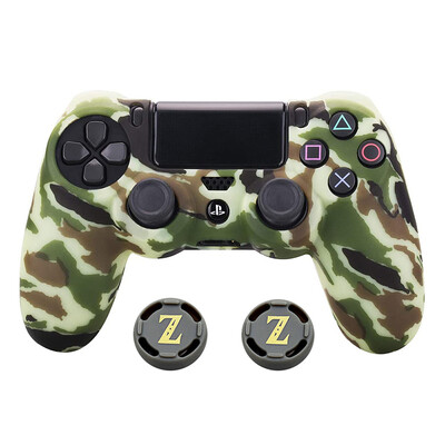 Kamuflažni silikonski gumeni gel za Sony Ps4 Slim/pro Controller Cover Zaštitna torbica za Ps4 bežični kontroler Dodatak