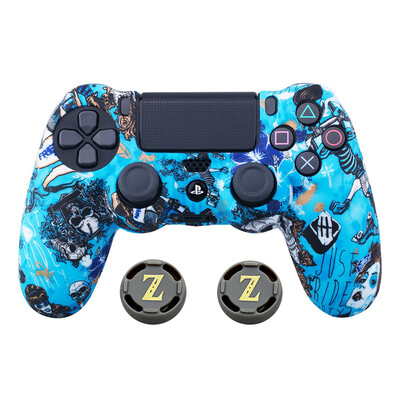 Kamuflažni silikonski gumeni gel za Sony Ps4 Slim/pro Controller Cover Zaštitna torbica za Ps4 bežični kontroler Dodatak