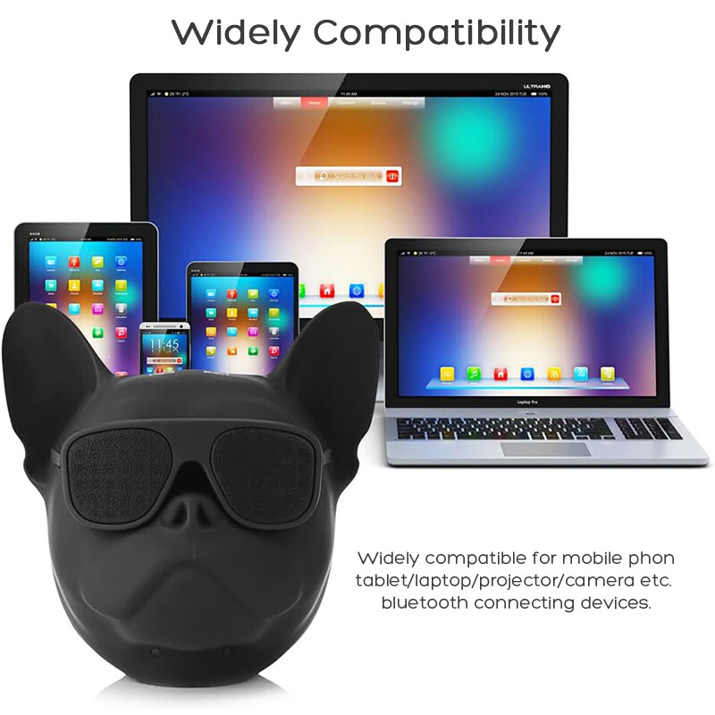 Štýlový reproduktor Bulldog, prenosný bezdrôtový Bluetooth reproduktor, hlasný reproduktor kompatibilný s telefónom, notebookom, počítačom, tabletom atď.