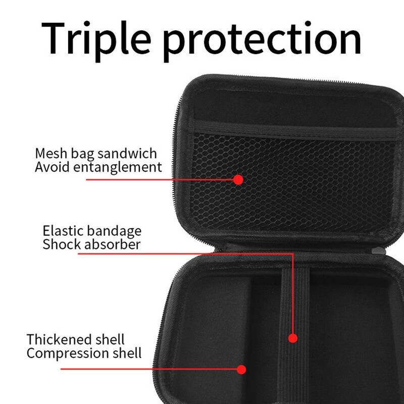 Dėklas Anbernic RG40XXV rankiniam žaidimų konsolės krepšiui su rankena, apsaugine rankena, kietas nešiojamasis kelioninis nešiojimo dėklas su kišenėmis