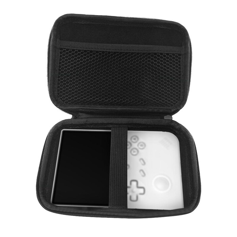 Dėklas Anbernic RG40XXV rankiniam žaidimų konsolės krepšiui su rankena, apsaugine rankena, kietas nešiojamasis kelioninis nešiojimo dėklas su kišenėmis