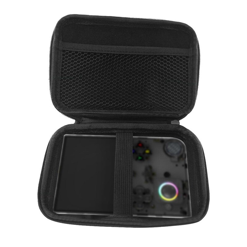 Dėklas Anbernic RG40XXV rankiniam žaidimų konsolės krepšiui su rankena, apsaugine rankena, kietas nešiojamasis kelioninis nešiojimo dėklas su kišenėmis