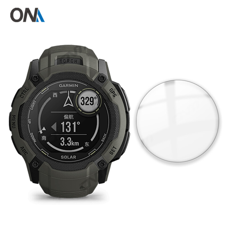 Ekrano apsauginė plėvelė Garmin instinct 2X Saulės grūdinto stiklo apsauga Garmin instinct 2X Nebraižomi stiklo priedai