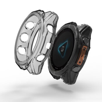 Защитен калъф за Garmin Fenix 8 51 mm 47 mm Защитна рамка за смарт часовник Мек кристално прозрачен TPU калъф за Garmin Fenix 8 Cover