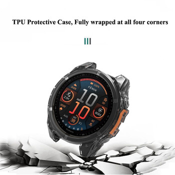 Θήκη προστασίας για Garmin Fenix 8 51mm 47mm Smart Watch Protector Frame Μαλακή Crystal Clear Θήκη TPU για Garmin Fenix 8 Cover