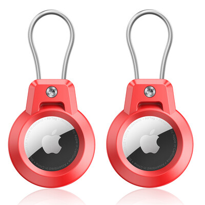 Για Apple AirTag Θήκη AirTag Θήκη μπρελόκ με συρμάτινο καλώδιο 360 μοιρών Προστατευτικό για το σακίδιο αποσκευών Κλειδιά κατοικίδιων ζώων Θήκη AirTag