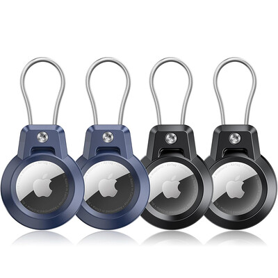 Για Apple AirTag Θήκη AirTag Θήκη μπρελόκ με συρμάτινο καλώδιο 360 μοιρών Προστατευτικό για το σακίδιο αποσκευών Κλειδιά κατοικίδιων ζώων Θήκη AirTag