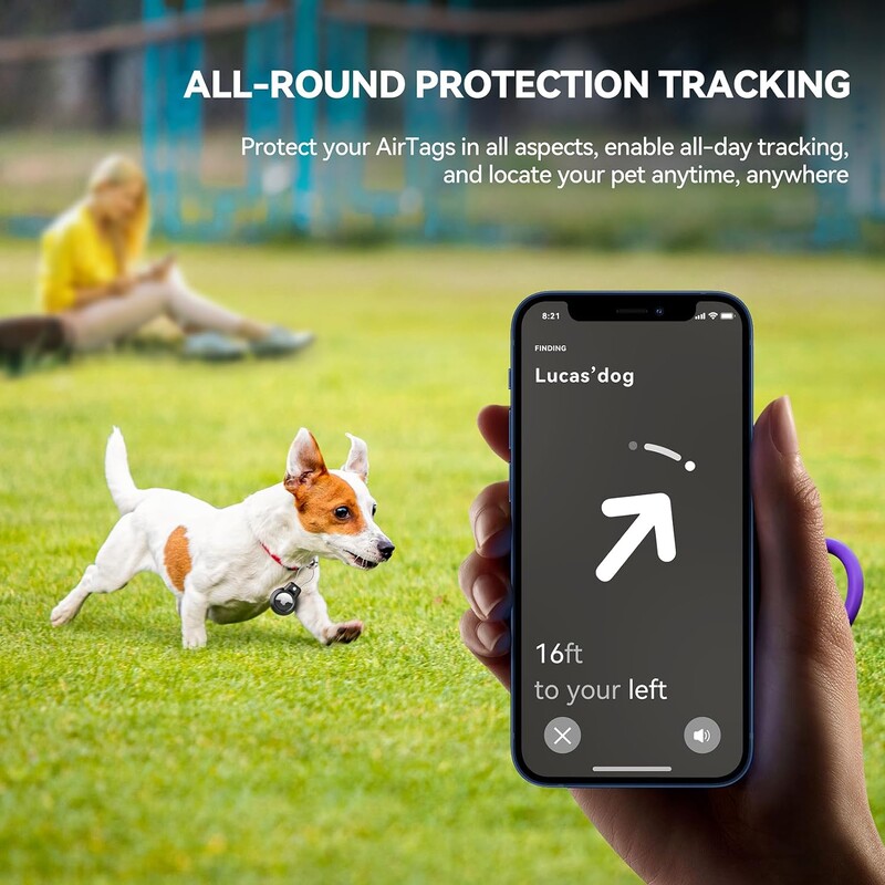 Για Apple AirTag Θήκη AirTag Θήκη μπρελόκ με συρμάτινο καλώδιο 360 μοιρών Προστατευτικό για το σακίδιο αποσκευών Κλειδιά κατοικίδιων ζώων Θήκη AirTag