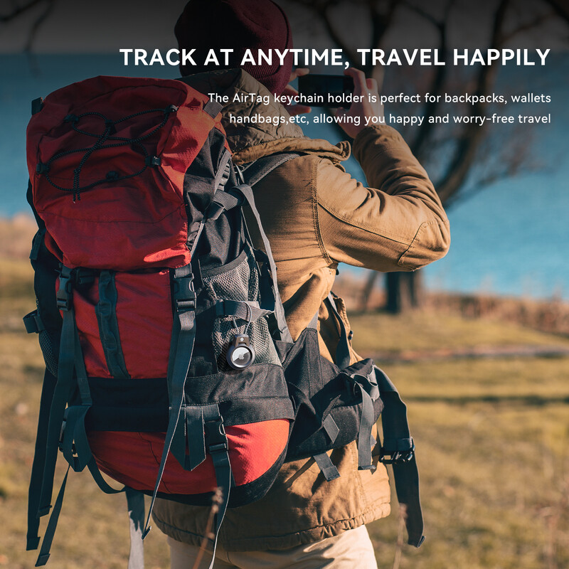 Για Apple AirTag Θήκη AirTag Θήκη μπρελόκ με συρμάτινο καλώδιο 360 μοιρών Προστατευτικό για το σακίδιο αποσκευών Κλειδιά κατοικίδιων ζώων Θήκη AirTag