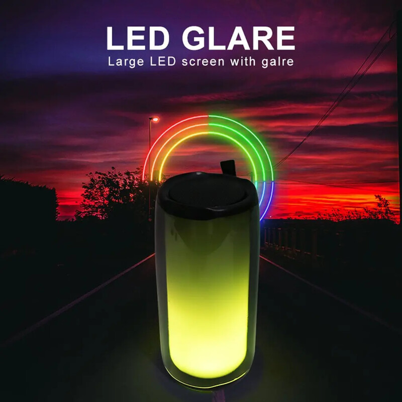 PULSE 5 Family K Song Bluetooth garsiakalbis, nešiojamas kolonėlė RGB Light Audio Boombox lauko vandeniui atsparus žemųjų dažnių garsiakalbis su mikrofono muzikos dėžute
