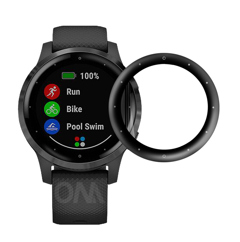 Zaštita zaslona za Garmin Vivoactive 4 4s 20D Curved Edge Full Coverage Meka zaštitna folija za Garmin Active S (nije staklo)