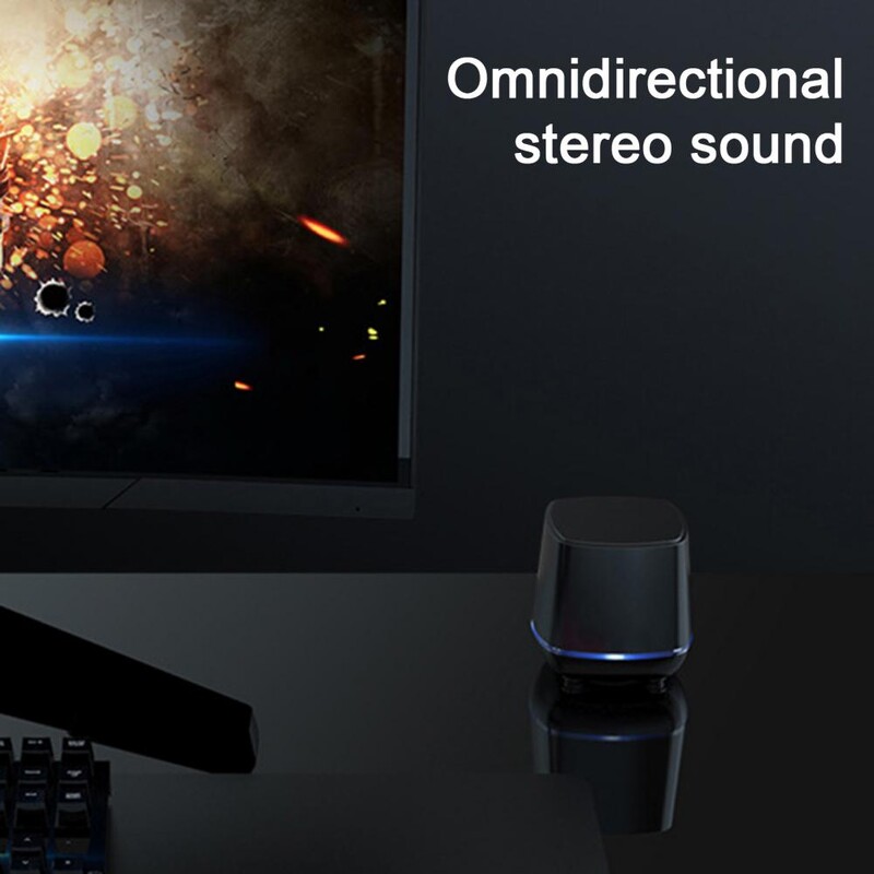 Lengva naudoti USB garsiakalbis Aukšto tikslumo su „Bluetooth“ suderinamas garsiakalbis, skirtas namų biurui Mini nešiojamasis USB maitinamas nešiojamojo kompiuterio garsiakalbis