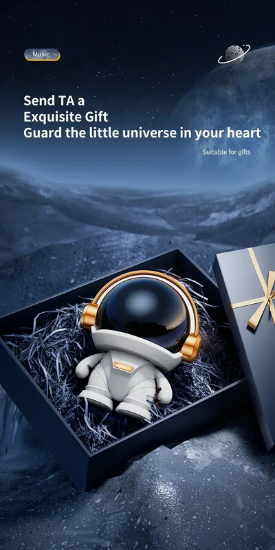 Vesmírny robotický subwoofer Bluetooth reproduktor Vonkajší Nový bezdrôtový Bluetooth astronaut astronaut reproduktor TWS dvojkúsok roztomilý stolný darček