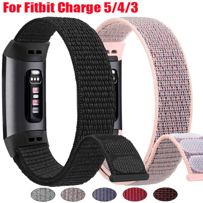 Curea de ceas din nailon pentru Fitbit Charge 6 4 5 3 SE Band Bratara sport Bratara cu bucla Bratara de ceas pentru Fitbit Charge 5 3 4 3 SE Correa