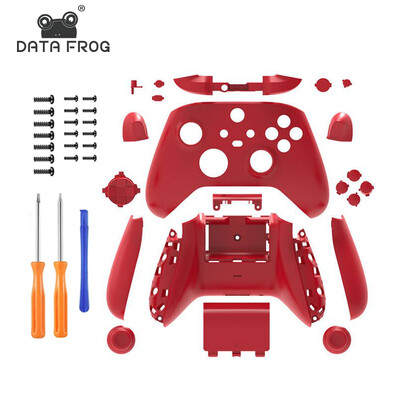 DATA FROG Teljes készlet Csereház Shell tok Xbox Series X kontrollerhez Elülső borító Hátsó Xbox Series S tartozékokhoz
