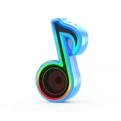 Belaidis garsiakalbis su stereo režimu ir RGB aplinkos apšvietimu nešiojamiems susibūrimams namuose, viso diapazono „Bluetooth“ garsiakalbis, skirtas TF