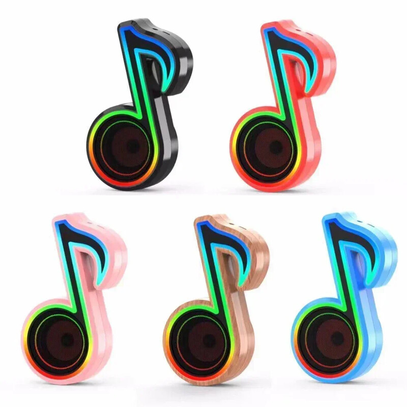 Belaidis garsiakalbis su stereo režimu ir RGB aplinkos apšvietimu nešiojamiems susibūrimams namuose, viso diapazono „Bluetooth“ garsiakalbis, skirtas TF