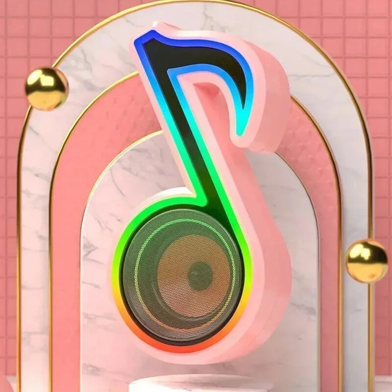 Belaidis garsiakalbis su stereo režimu ir RGB aplinkos apšvietimu nešiojamiems susibūrimams namuose, viso diapazono „Bluetooth“ garsiakalbis, skirtas TF