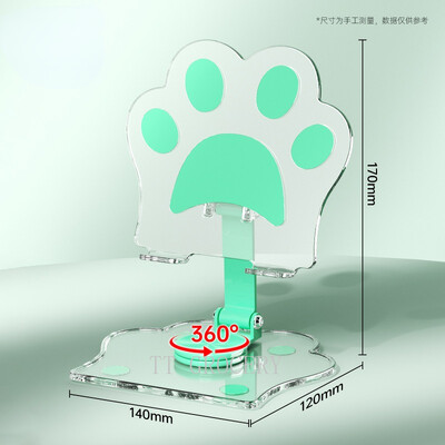 Tablet Compute Telefono stovai Kawaii Cat Cartoon mielas stalinis televizorius permatomas laikiklis Priedai žaislai mergaitėms Apple Samsung
